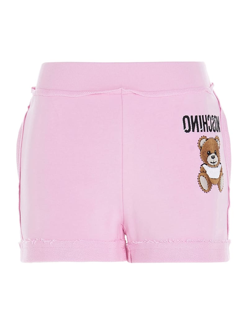 Moschino 'teddy Reverse' Shorts - Pink