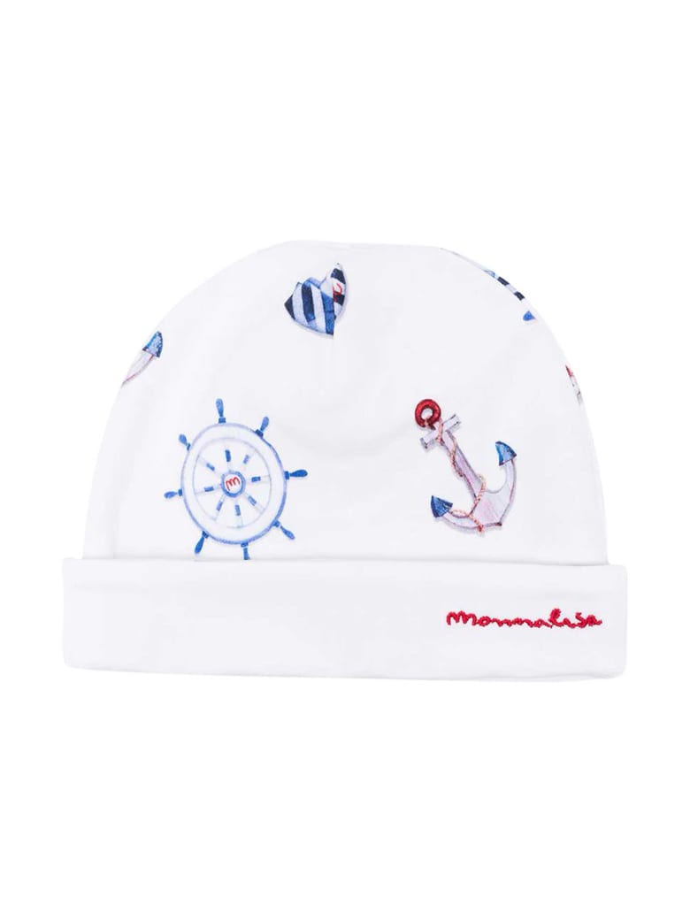Monnalisa Cap With Embroidery - Unica