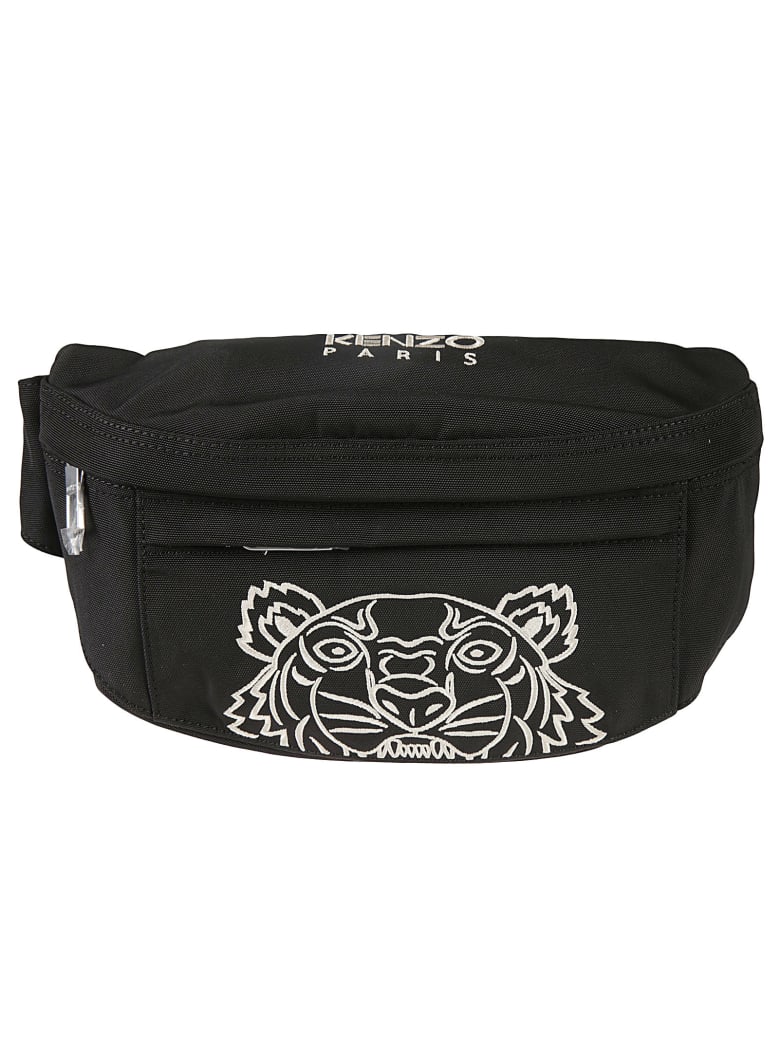 Kenzo Spring Embroidered Belt Bag - Black