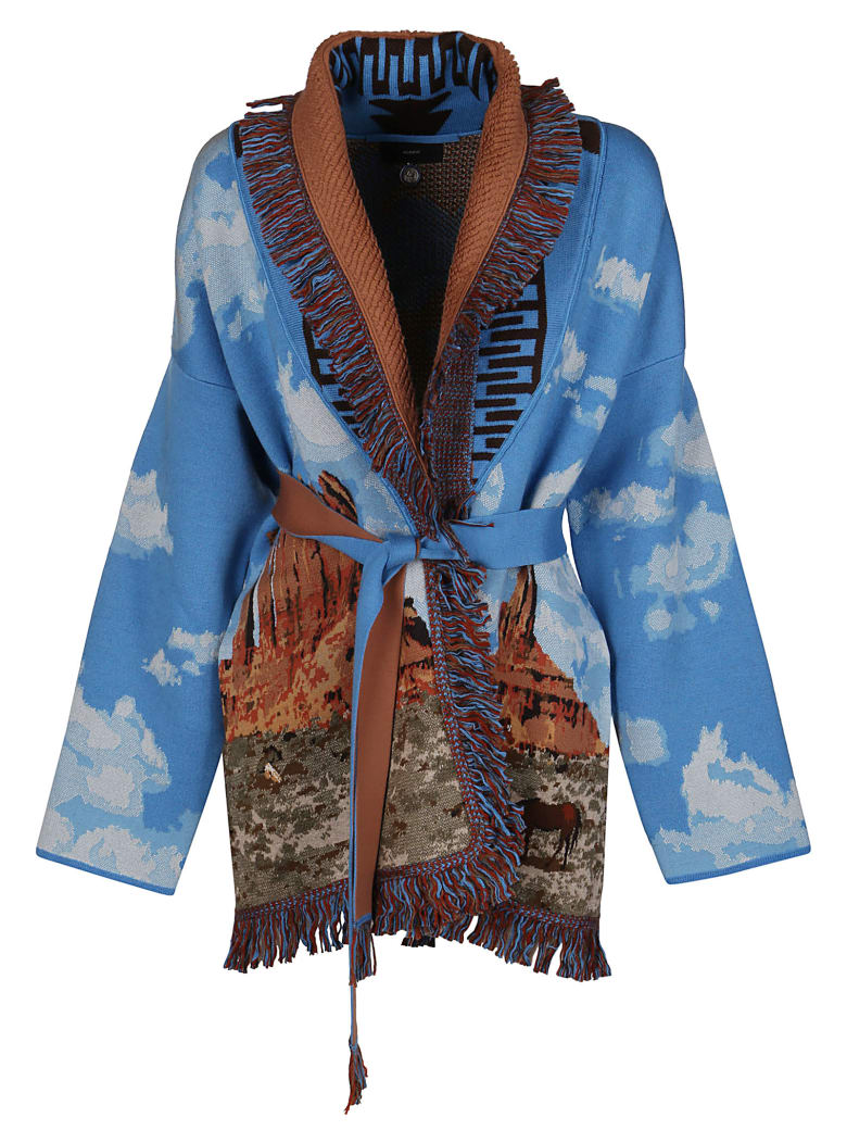 Alanui Multicolor Wool Blend Cardigan - Multicolor