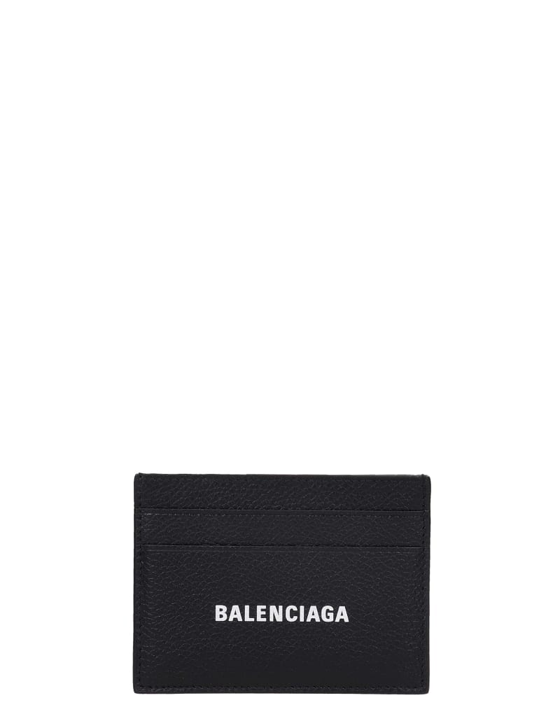 Balenciaga Wallet In Black Leather - black