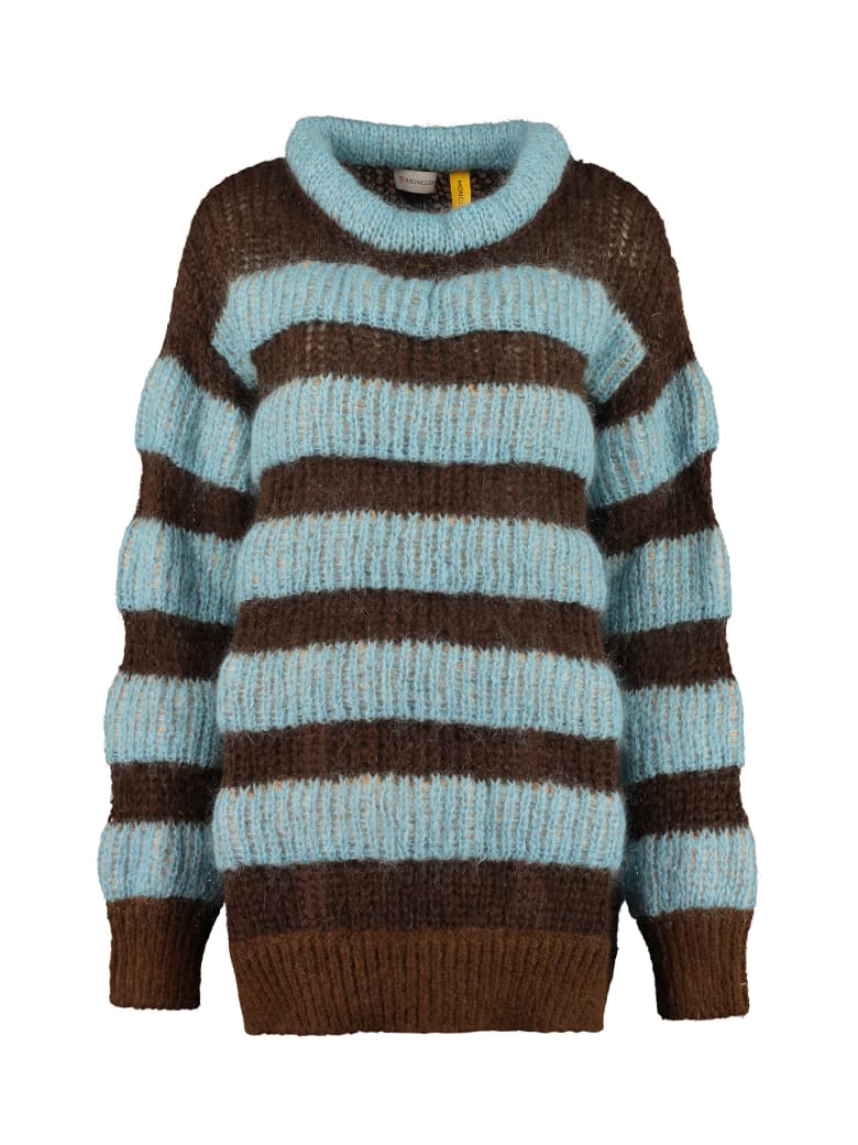 Rug spurv Frø Moncler Genius 2 Moncler 1952 - Striped Mohair Sweater | italist