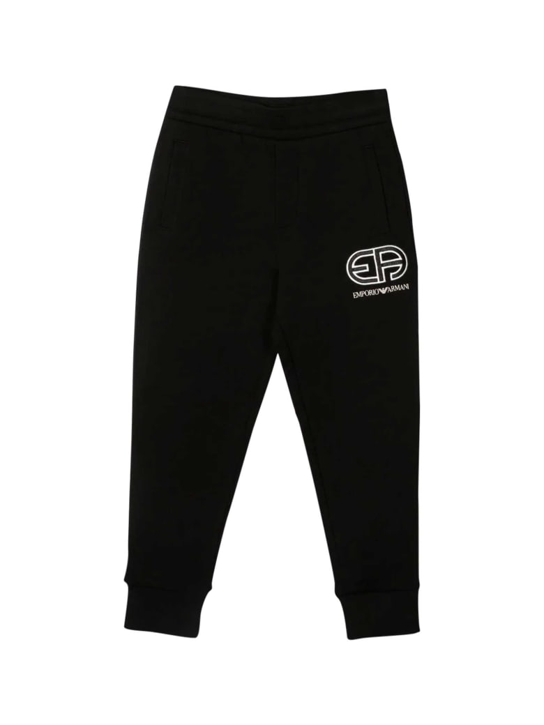 Emporio Armani Black Joggers - Nero