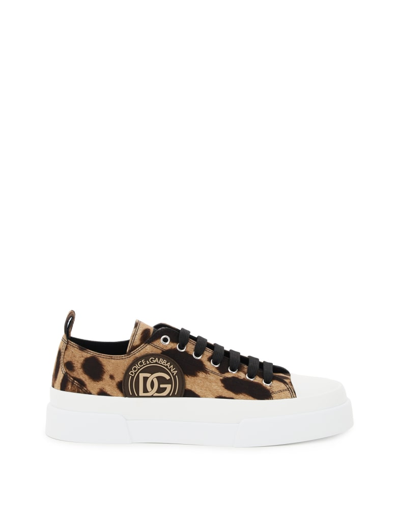 Dolce & Gabbana Low Top Sneakers - Leopard