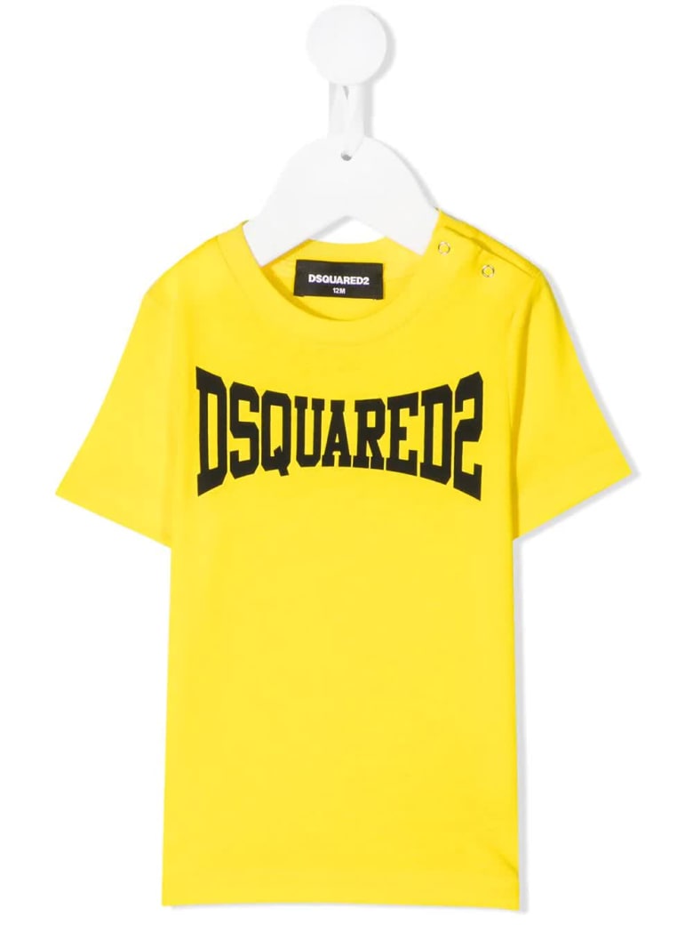 Dsquared2 Newborn Yellow D2kids Boxer Logo T-shirt