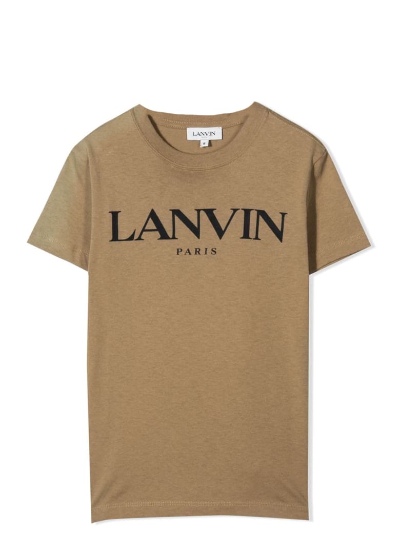 Lanvin T-shirt With Print - Khaki