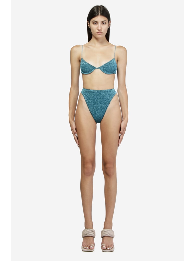 Oseree Lumiere 90s Balconette Beachwear - blue