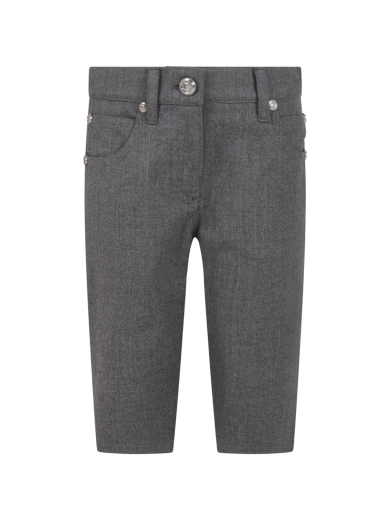 Balmain Grey Short For Girl - Grey
