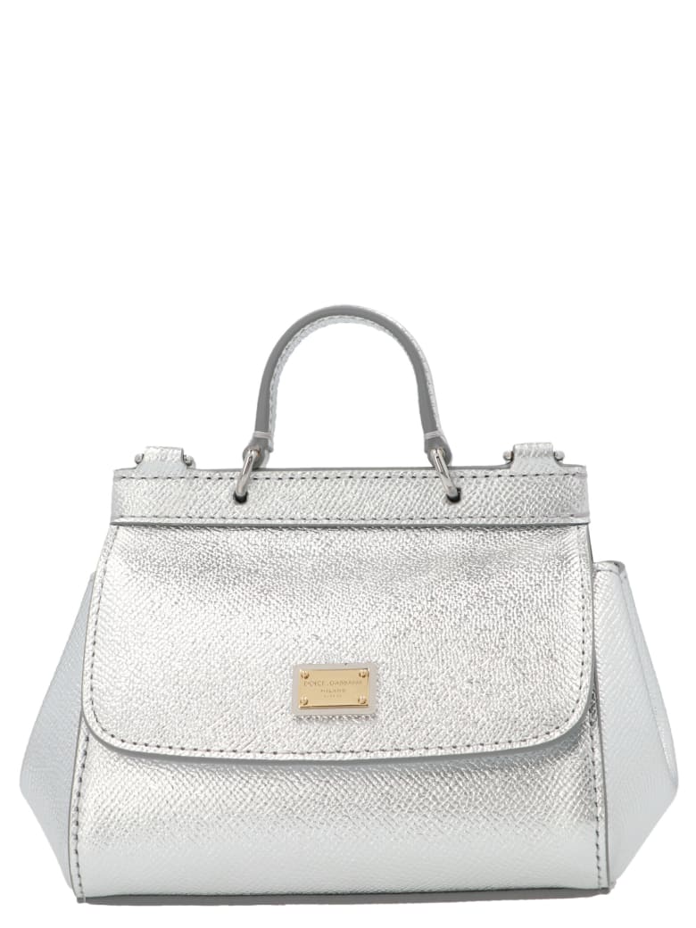 Dolce & Gabbana 'sicily' Mini Bag - Silver