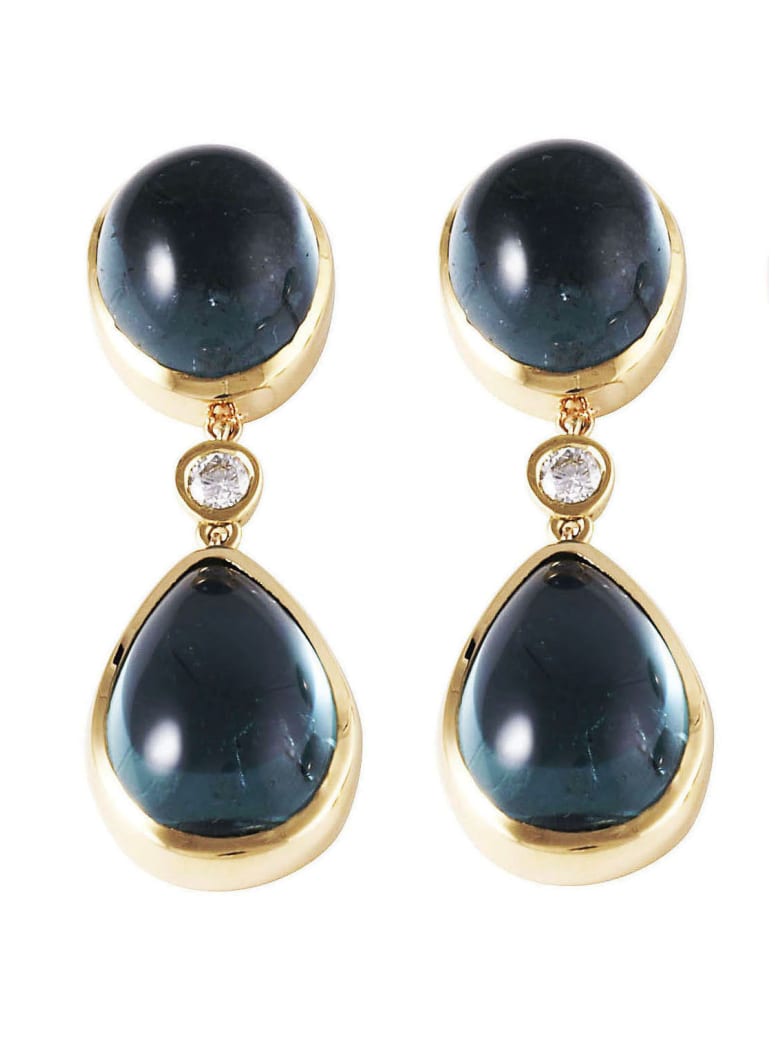 Lo Spazio Jewelry Lo Spazio Eden Rock Blu Earrings - Blue