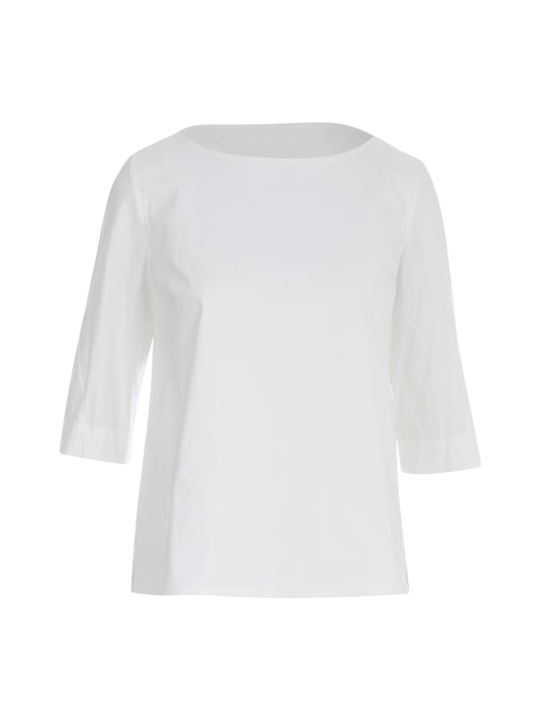 Liviana Conti Flared Shirt - White