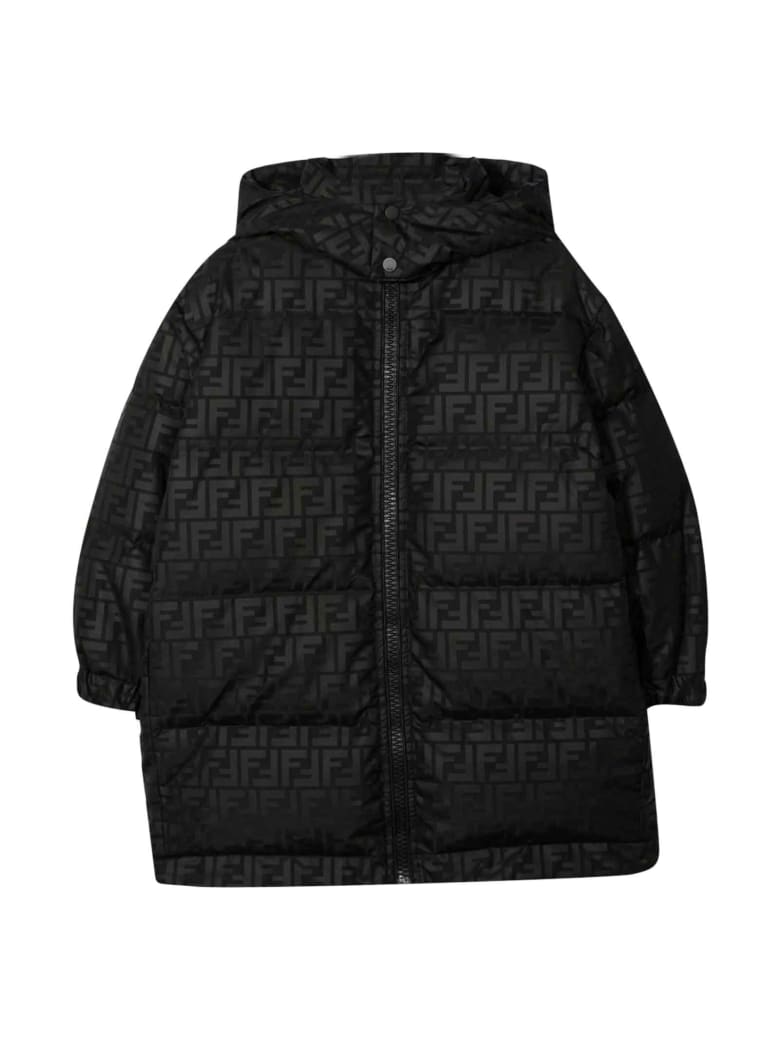 Fendi Black Lightweight Jacket With Hood - Nero