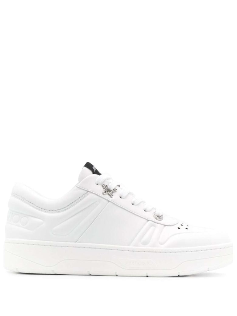 Jimmy Choo Hawaii Sneakers In White Leather - White