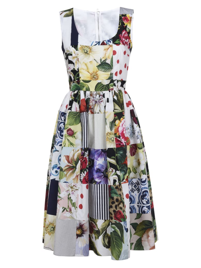 Dolce & Gabbana Floral Sleeveless Dress - Multicolor