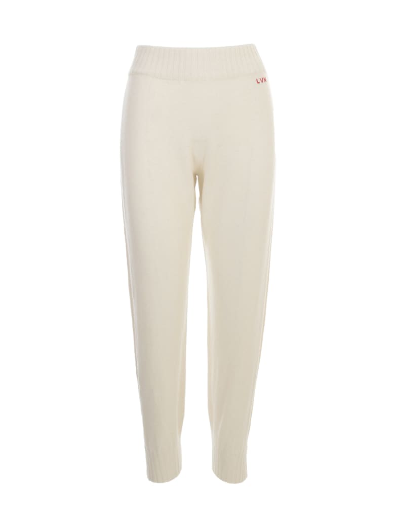 Liviana Conti Side Band Trousers - Cream