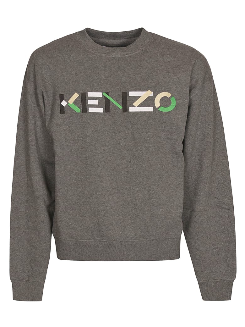 Kenzo Oversized Logo Sweatshirt - Grigio