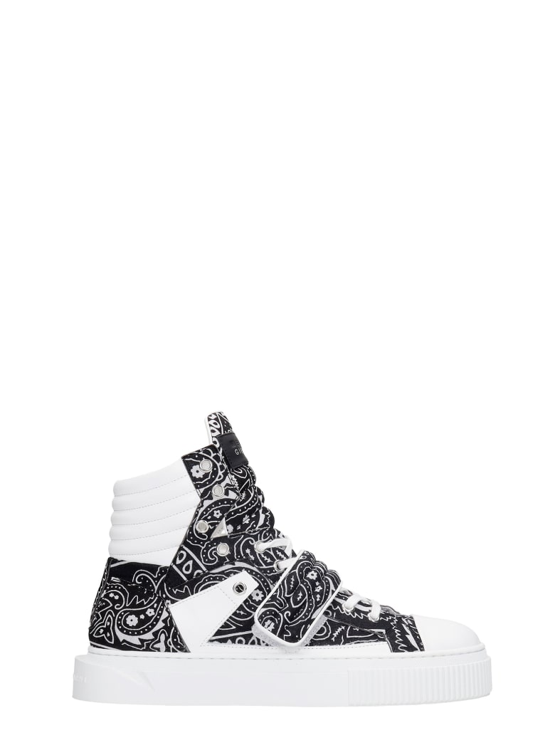 Gienchi Hypnos Sneakers In Black Leather And Fabric - black