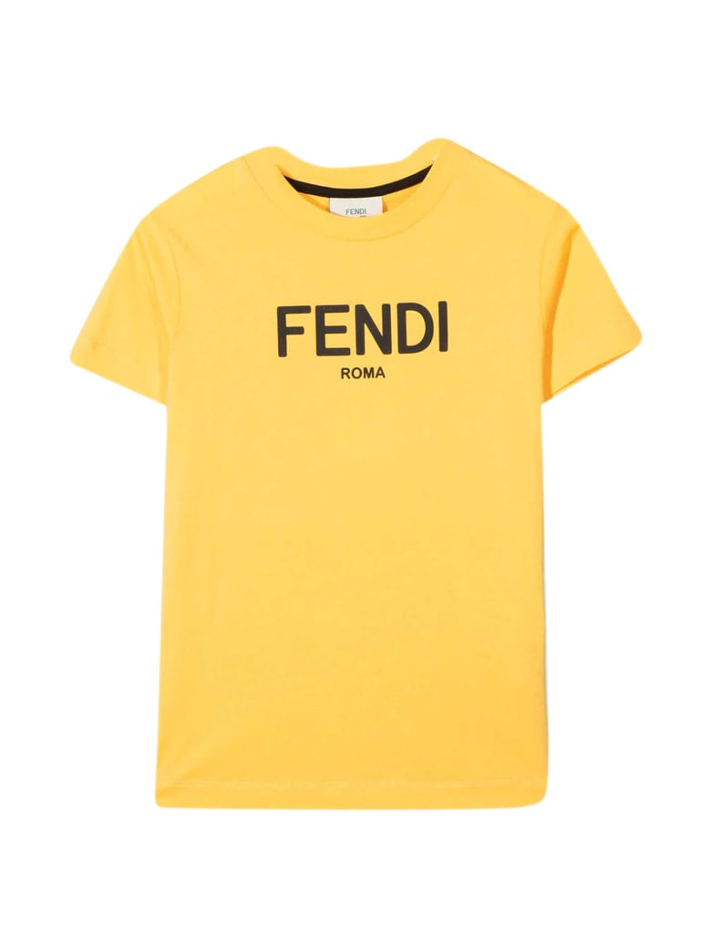 yellow and black fendi shirt