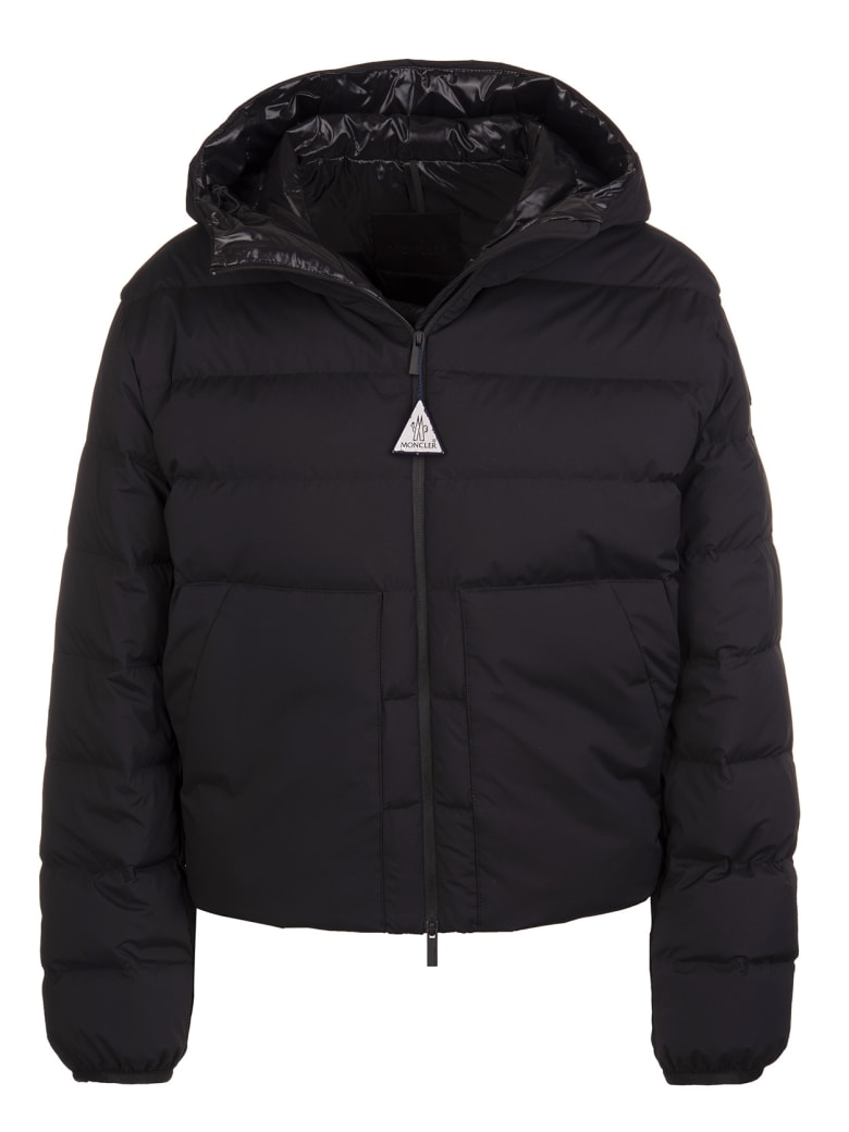 Moncler Black Logo-print Moncler Padded Jaket