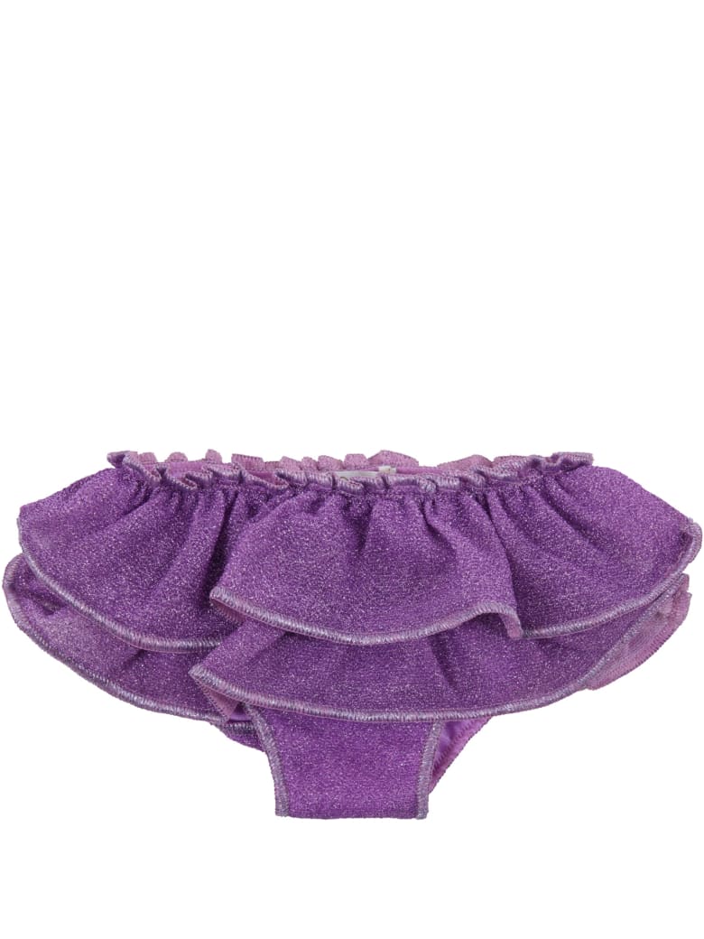 Oseree Purple Swimsuit For Babygirl - Violet