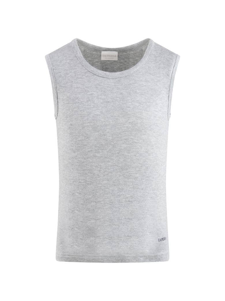 La Perla Grey Tank Top For Boy - Grey