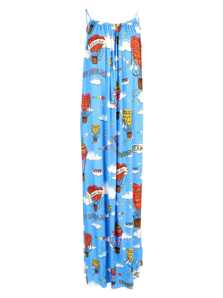 Alessandro Enriquez 'italian Dreams' Viscose Dress - Blue