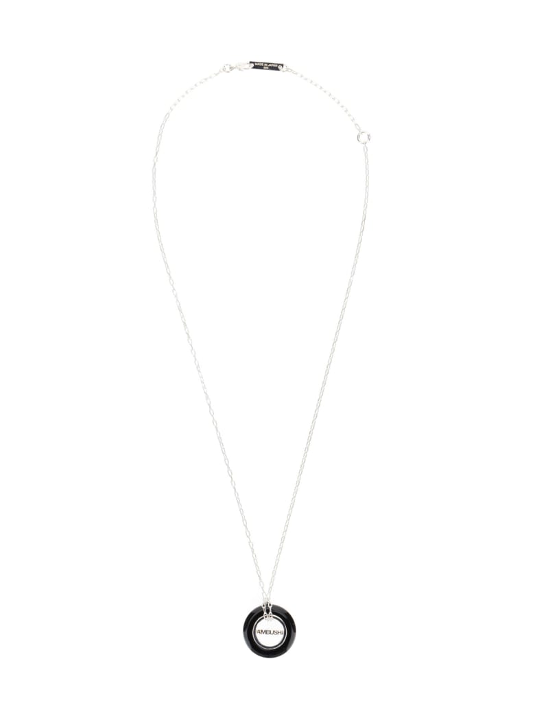 AMBUSH Unisex Necklace Carved Stone Charm - BLACK (Black)