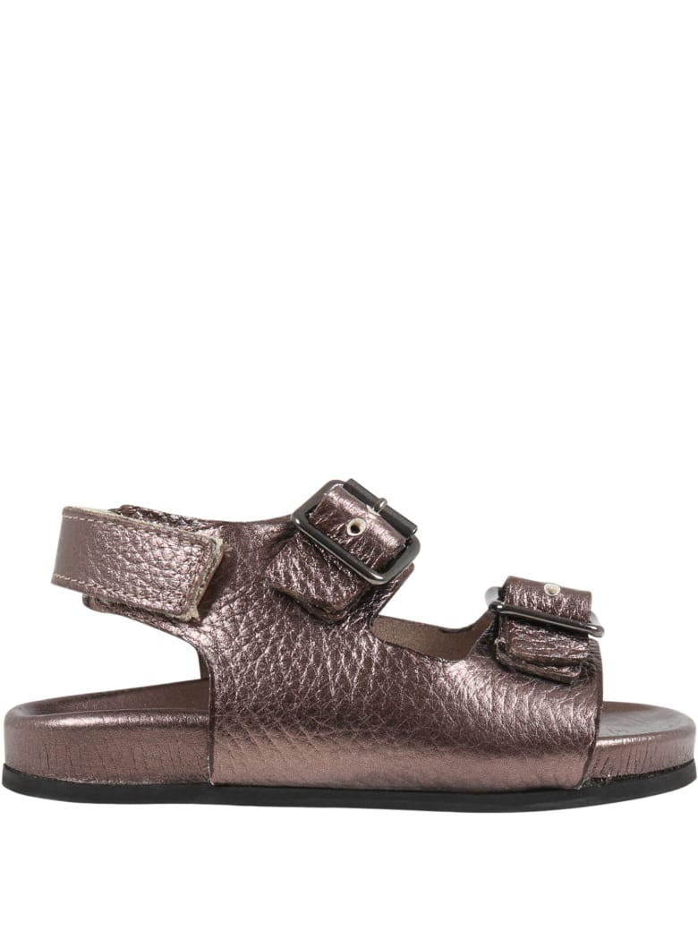 Gallucci Brown Sandals For Kids - Brown