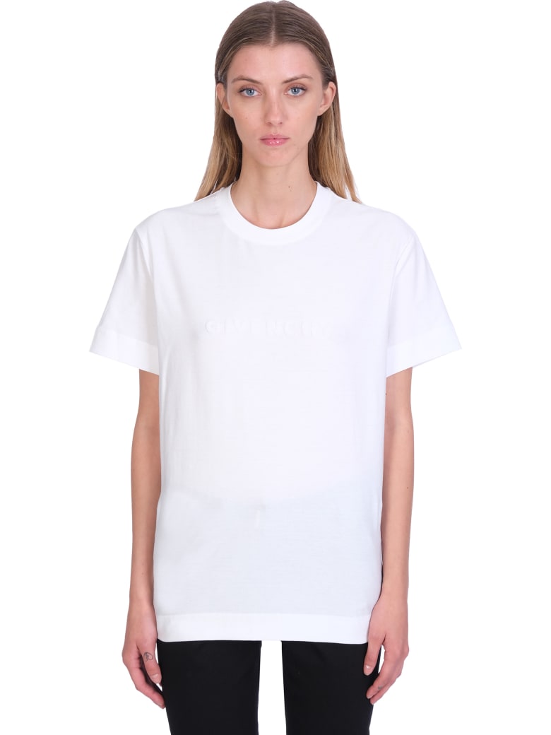Givenchy T-shirt In White Cotton - white
