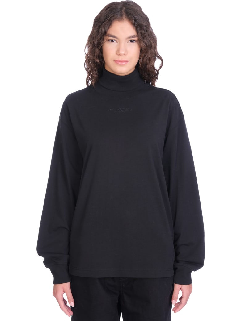 Alexander Wang T-shirt In Black Cotton - black