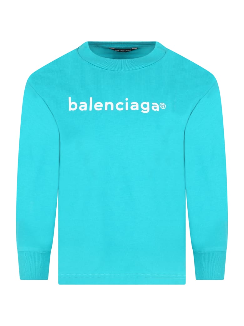 balenciaga t shirt light blue