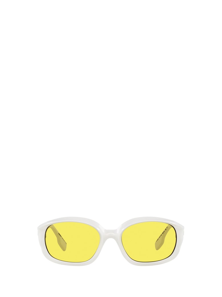 Burberry Eyewear Burberry Be4338 White Sunglasses - White