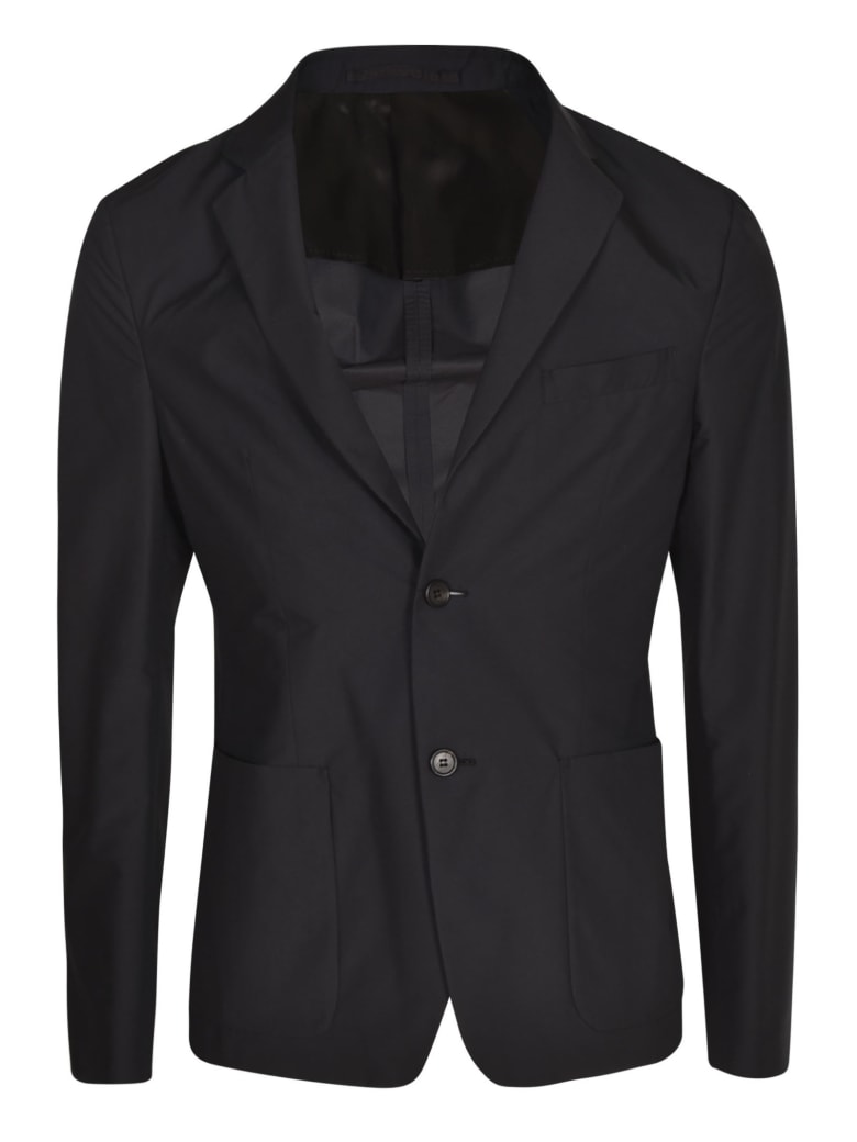 Prada Slim Fit Buttoned Blazer - Black