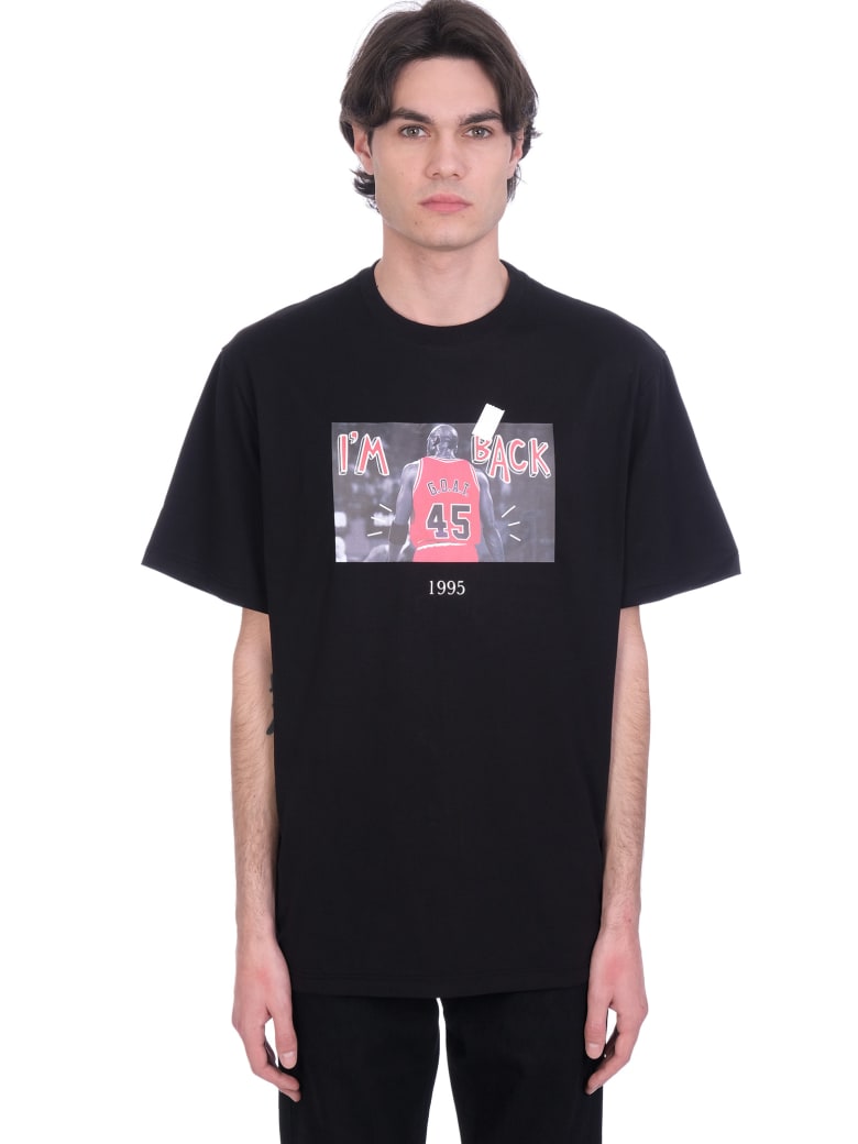 Throwback T-shirt In Black Cotton - black