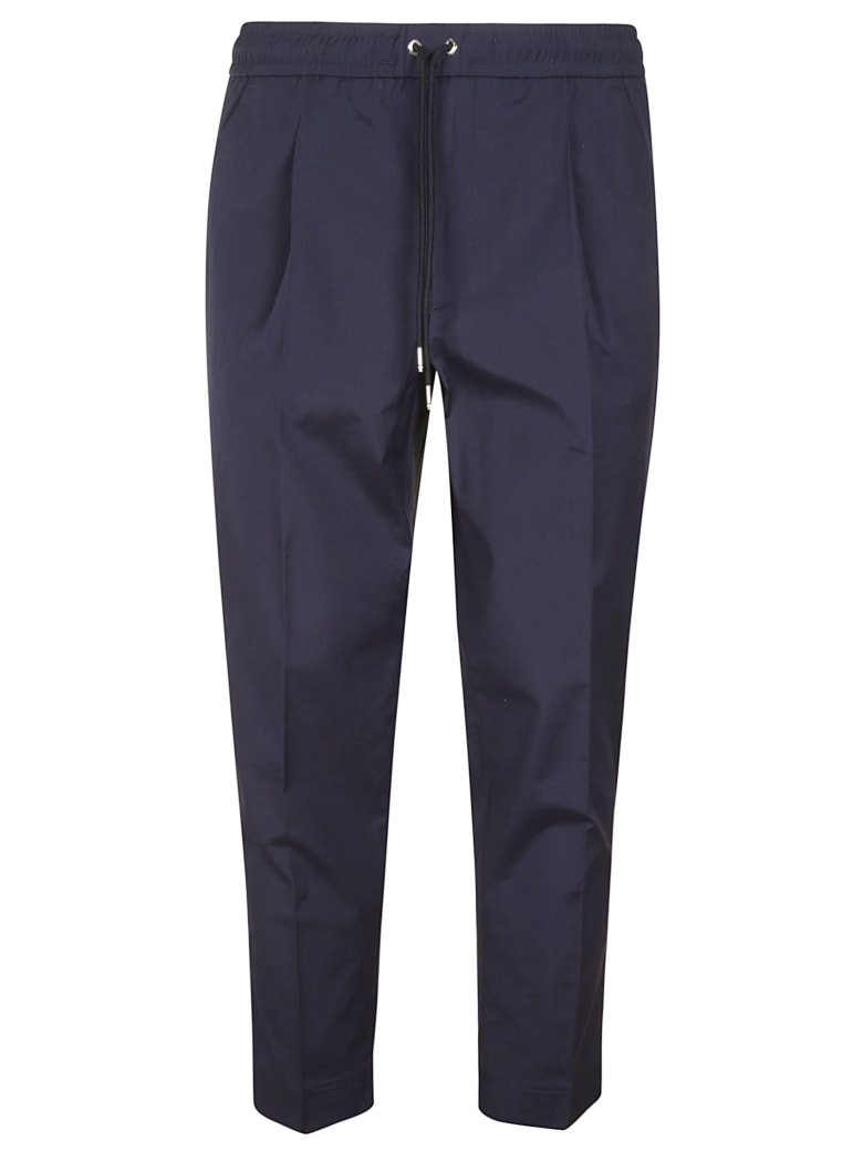 Moncler Drawstring Waist Cropped Trousers - Blue