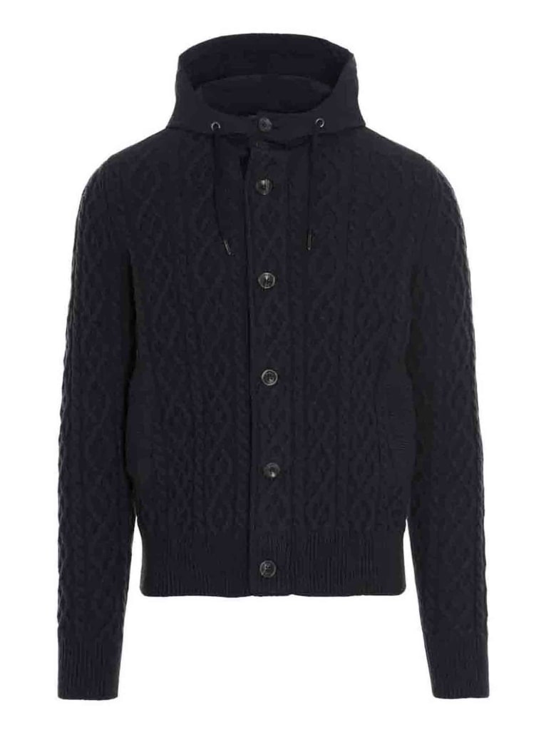 herno hooded cardigan