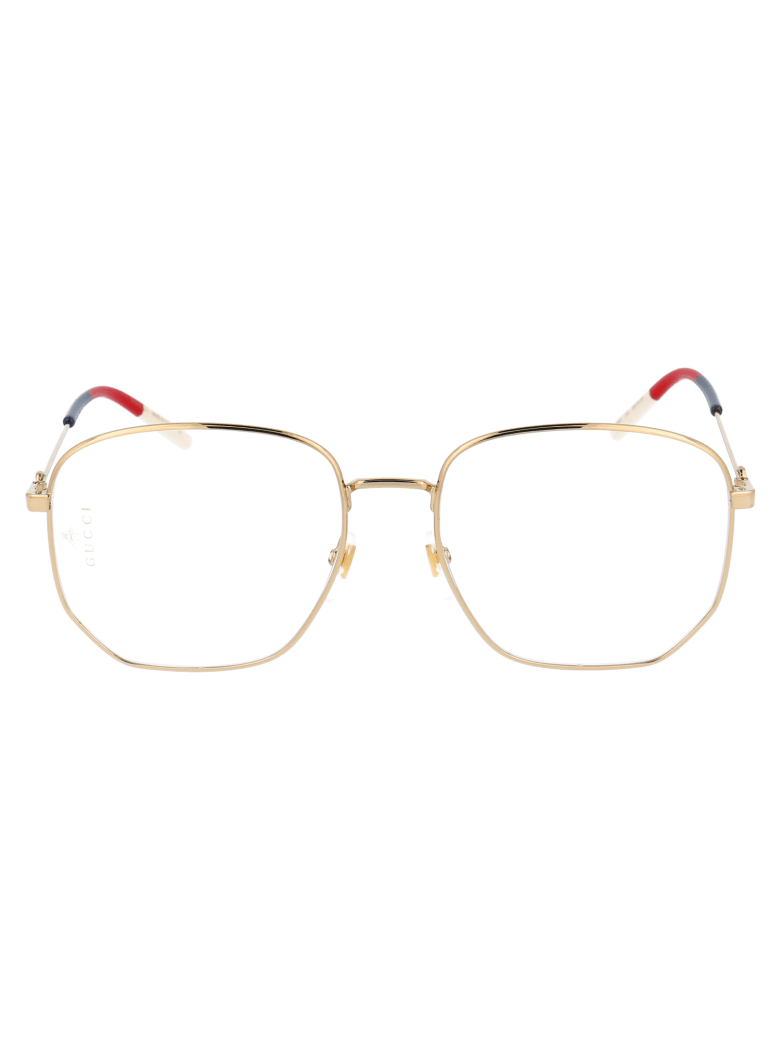 Gucci Gg0396o Glasses - 002 GOLD GOLD TRANSPARENT