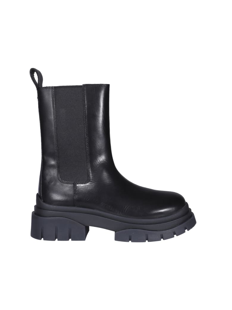 Ash Storm Ankle Boots - Black
