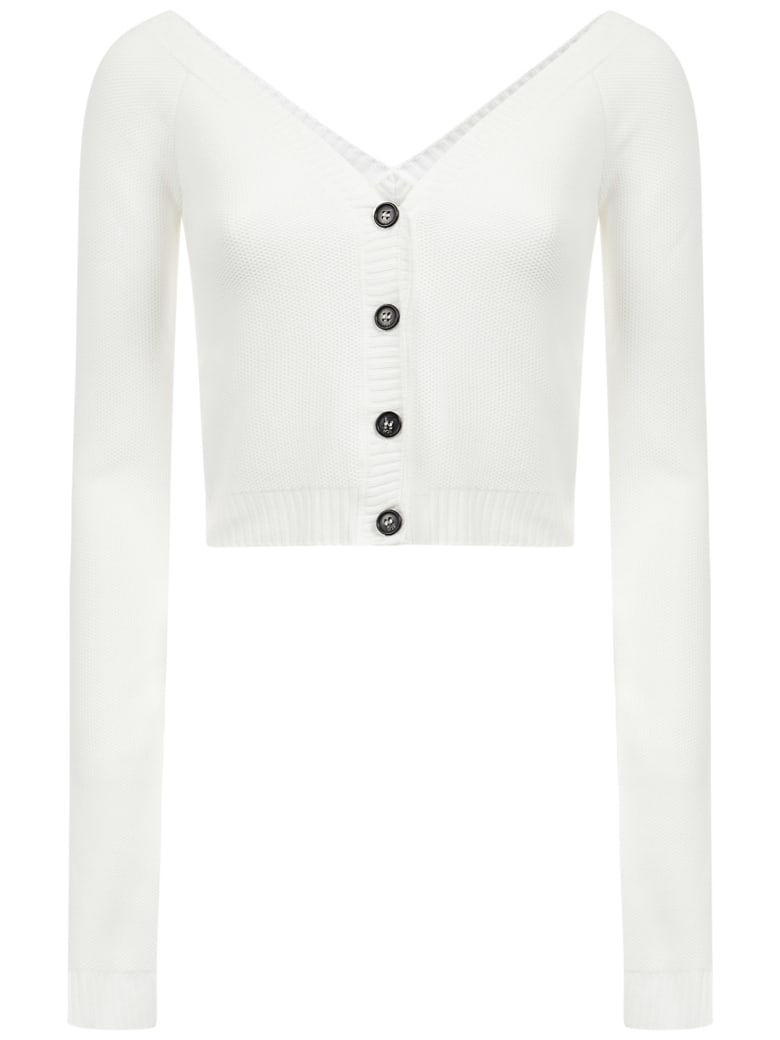 N.21 N°21 Cardigan - White