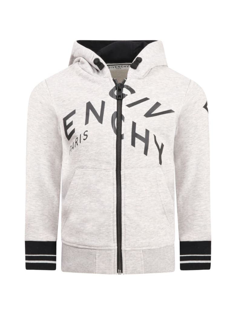 Givenchy Grey Sweatshirt For Kids With Logo - Grigio