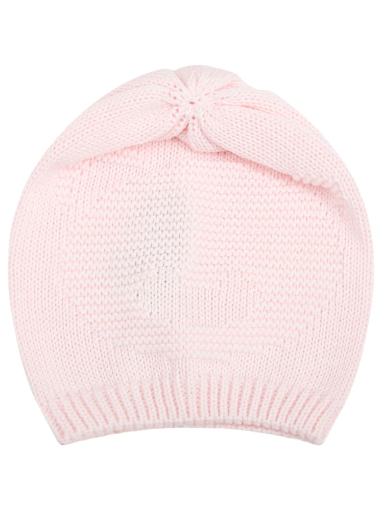 Little Bear Pink Hat For Babygirl - Pink
