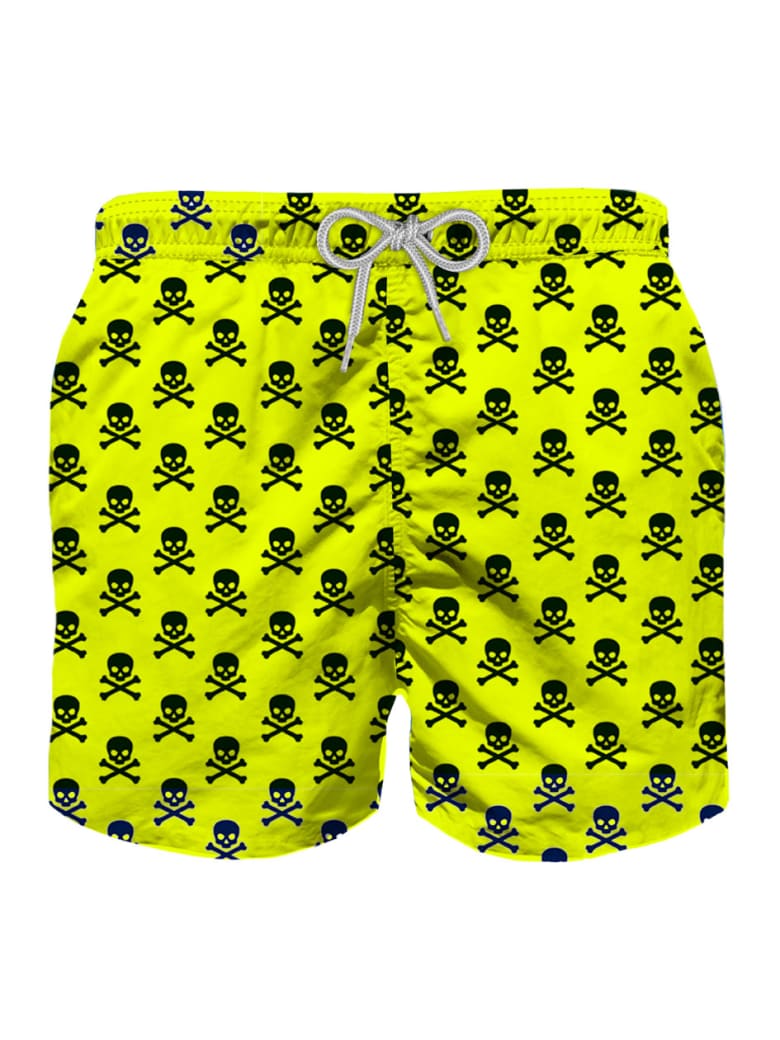 MC2 Saint Barth Micro Skulls All Over Print Boy's Swim Trunks