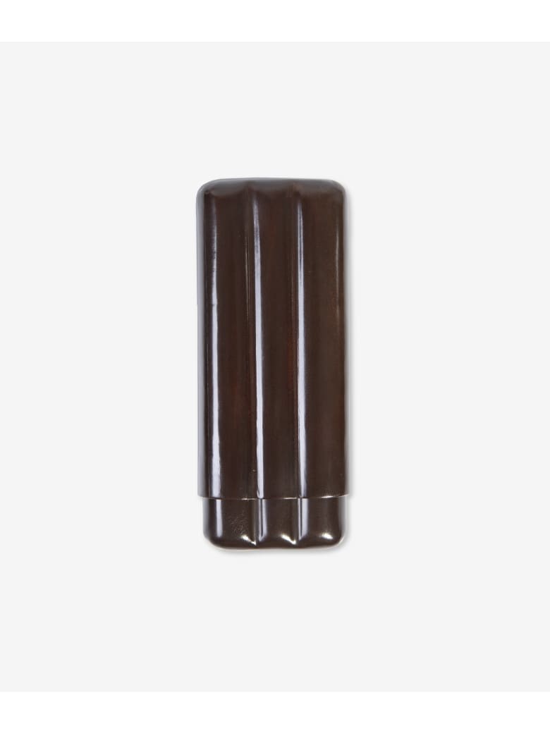Larusmiani Three Cigar Holder "reyes Del Morro" - brown