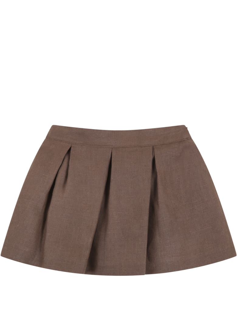 brown skirt baby