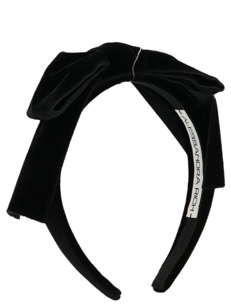 Alessandra Rich Headband - Black
