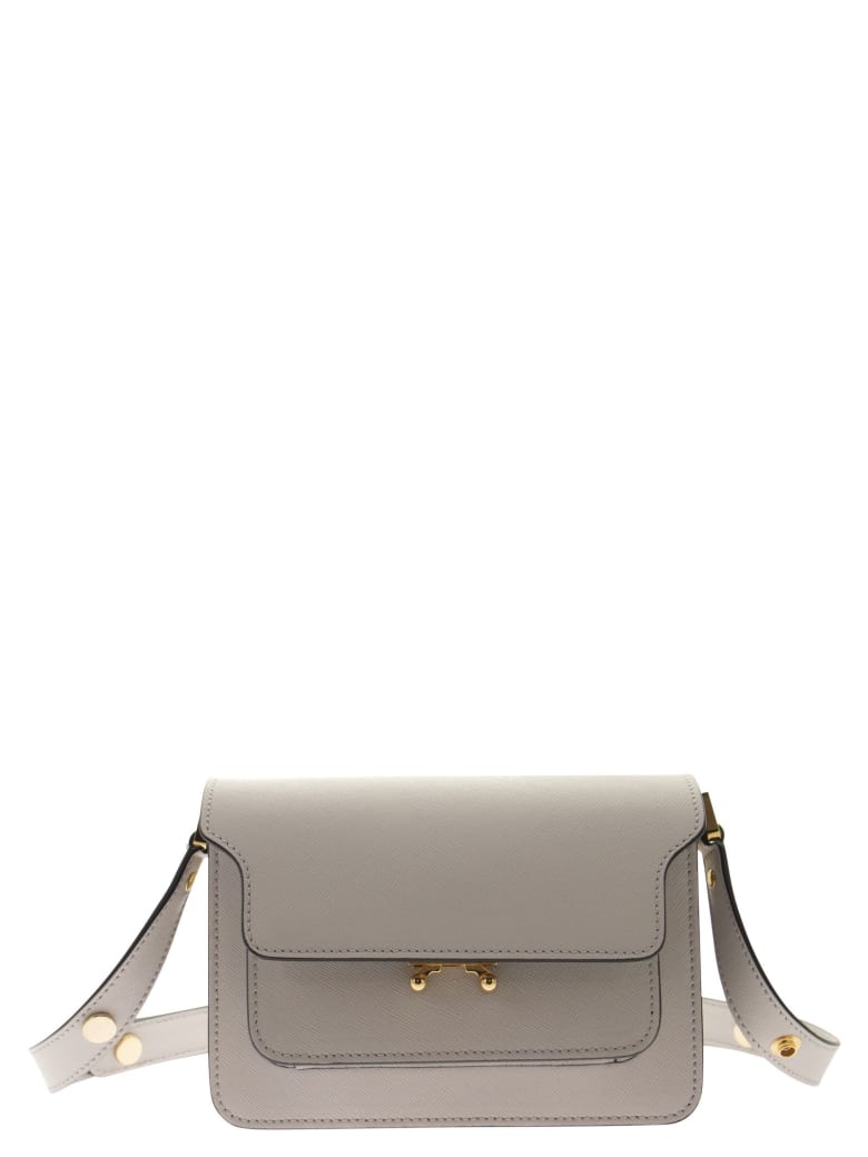 Marni Mini Trunk - Bag In Vitello - Pelican