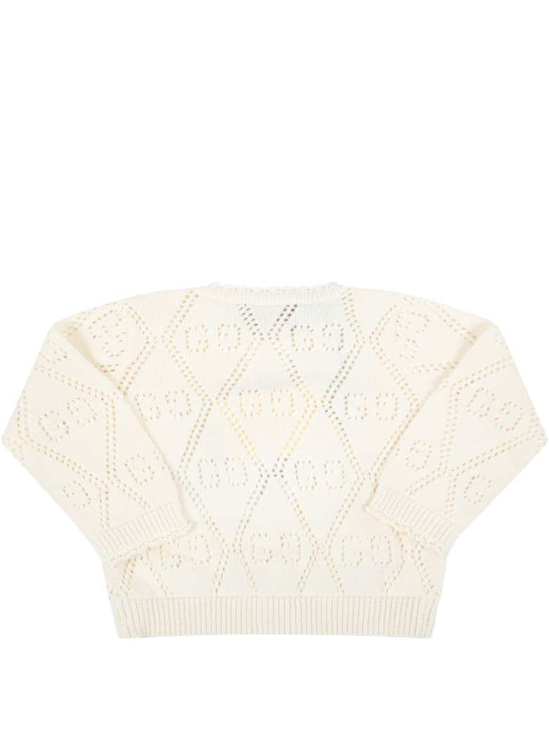 ivory cardigan baby girl