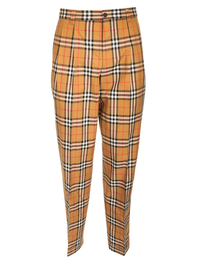 Burberry Classic Check Print Tailored Trousers | italist