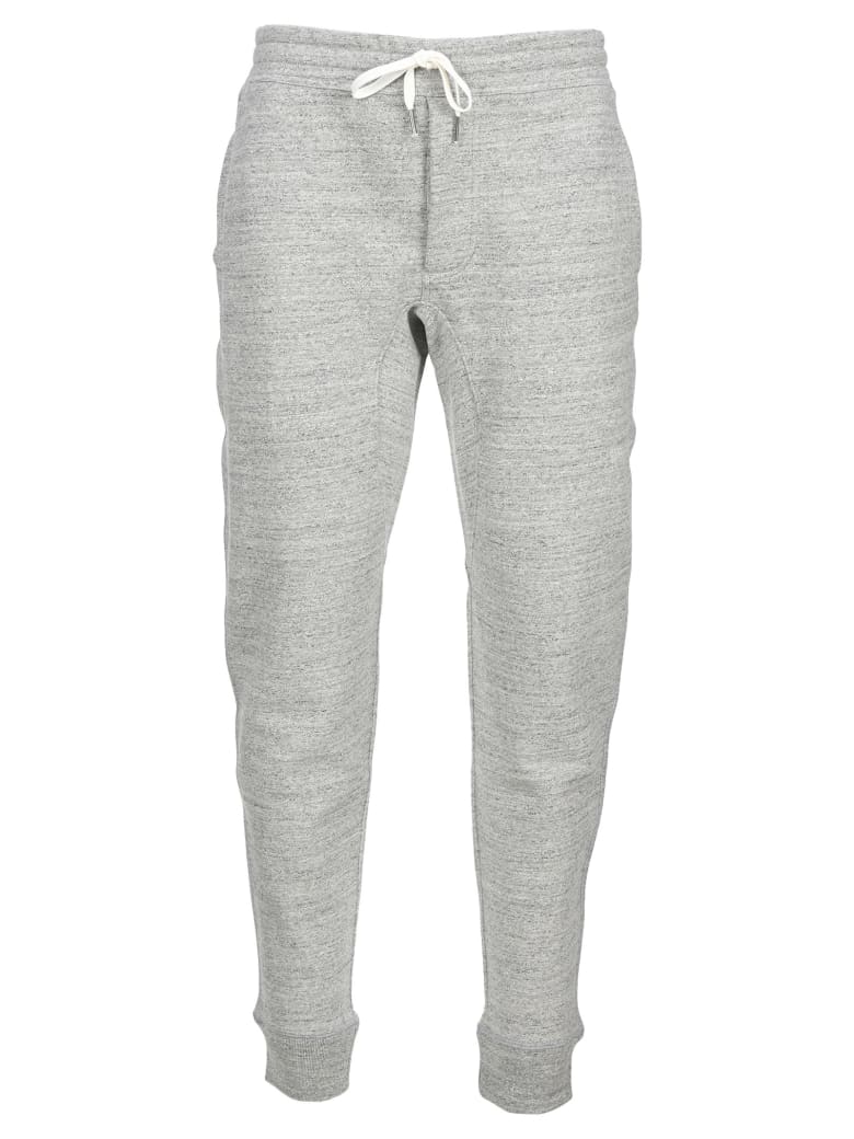 Tom Ford Cotton Fleece Track Trousers - GREY MELANGE