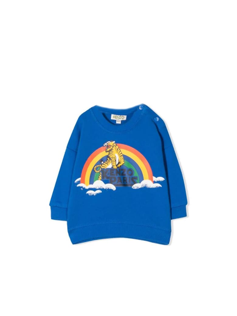 Kenzo Kids Sweatshirt With Print - Blu